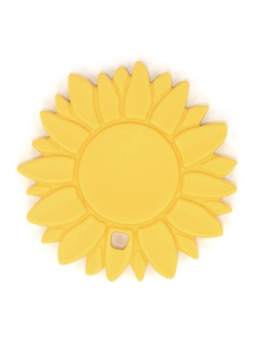 Silicone Sunflower Teether | Lemon