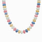 Summer Marble Seed Necklace: Olive