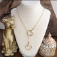 Rider’s Link – Adjustable Horse Bit Lariat Necklace: Silver