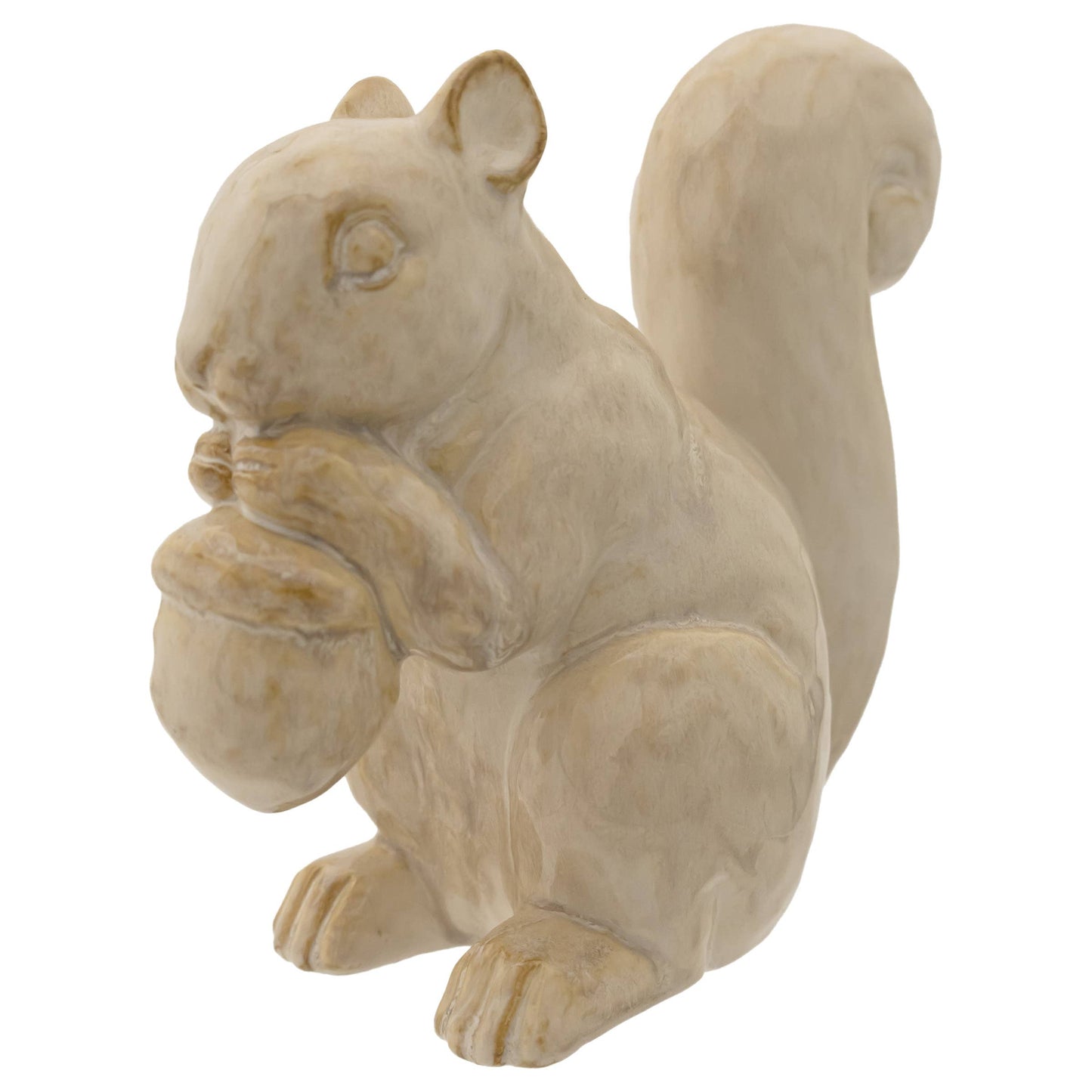 8" Squirrel Stoneware Figurine Fall Autumn