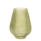 7" Sage Fluted Teardrop Vase