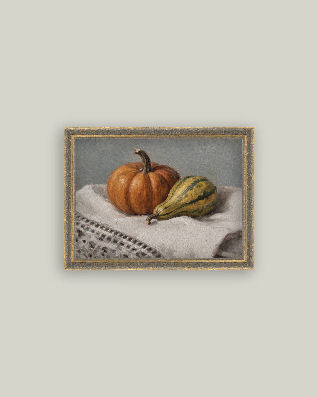 Still Life Pumpkin & Squash: 10x8