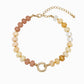 Autumn Marble Bead Clasp Bracelet: Olive