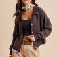 BEAGLE KNITTED CARDIGAN: DUSTED OLIVE / M