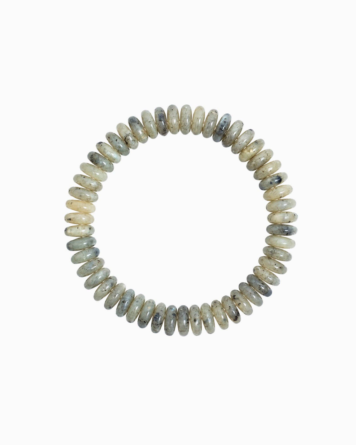 Autumn Wide Disc Marble Beaded Stretch Bracelets: Burgundy